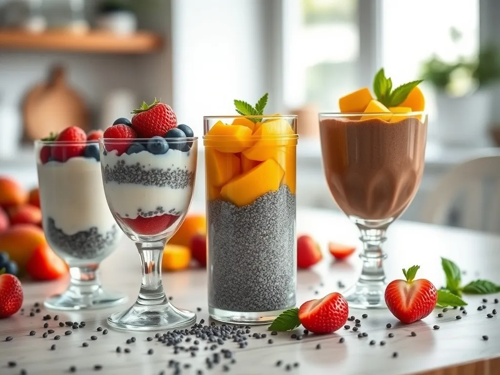 Desery z nasionami chia: 3 pyszne przepisy na zdrowe słodkości